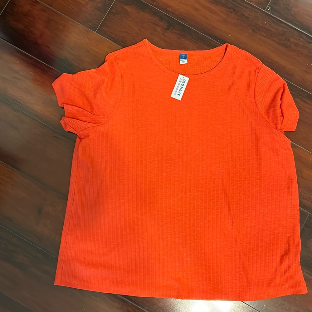 Orange old navy tee nwt